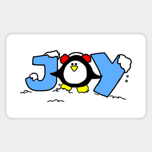 Christmas Joy Penguin Magnet